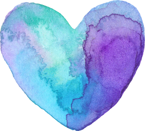 Watercolor Heart Shape